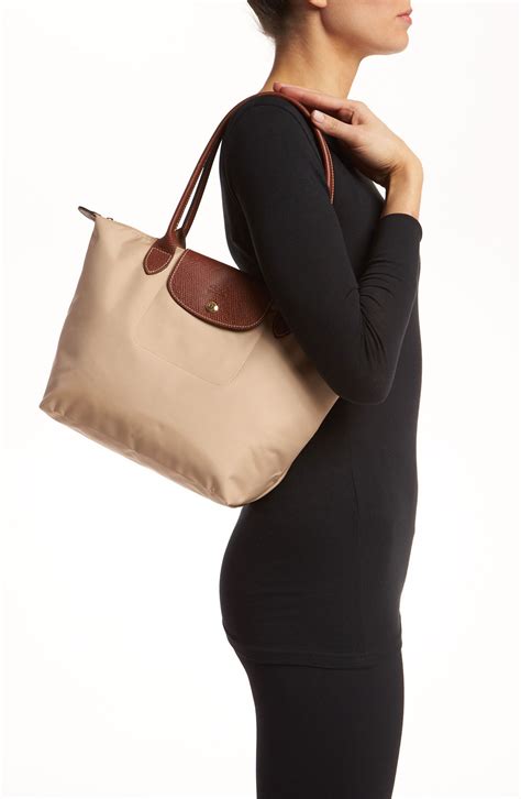 longchamp le pliage beige medium